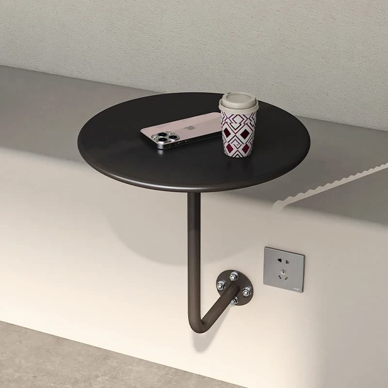 Table ronde murale de Style industriel pour café, Table d'appoint suspendue, peu encombrante, Design