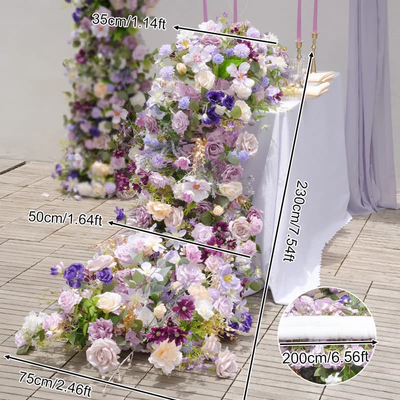 Chemin de canapé de Table vert série violette H865325, fournitures de décoration pour événements de 