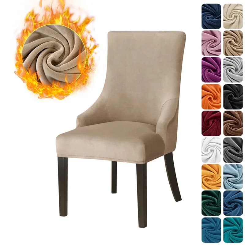 Housse de fauteuil élastique Super douce, couleur Pure, à dossier haut, inclinée, pour décoration de