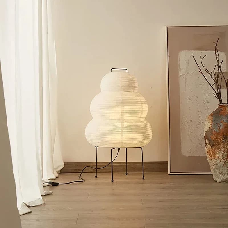 Lampe de Table Akari Noguchi Yong au Design japonais, papier de riz blanc, lampes de bureau décorati