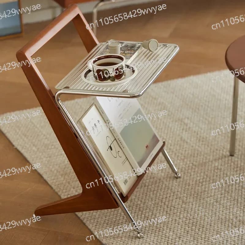 Table d'appoint en bois massif, petite table basse, table de chevet, mini table créative pour petite