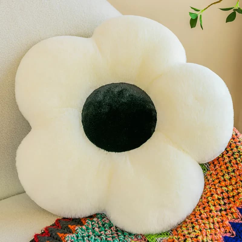 Maison chambre fleur coussin bureau canapé chaise étudiant coussin pétale Futon soleil fleur jeter o