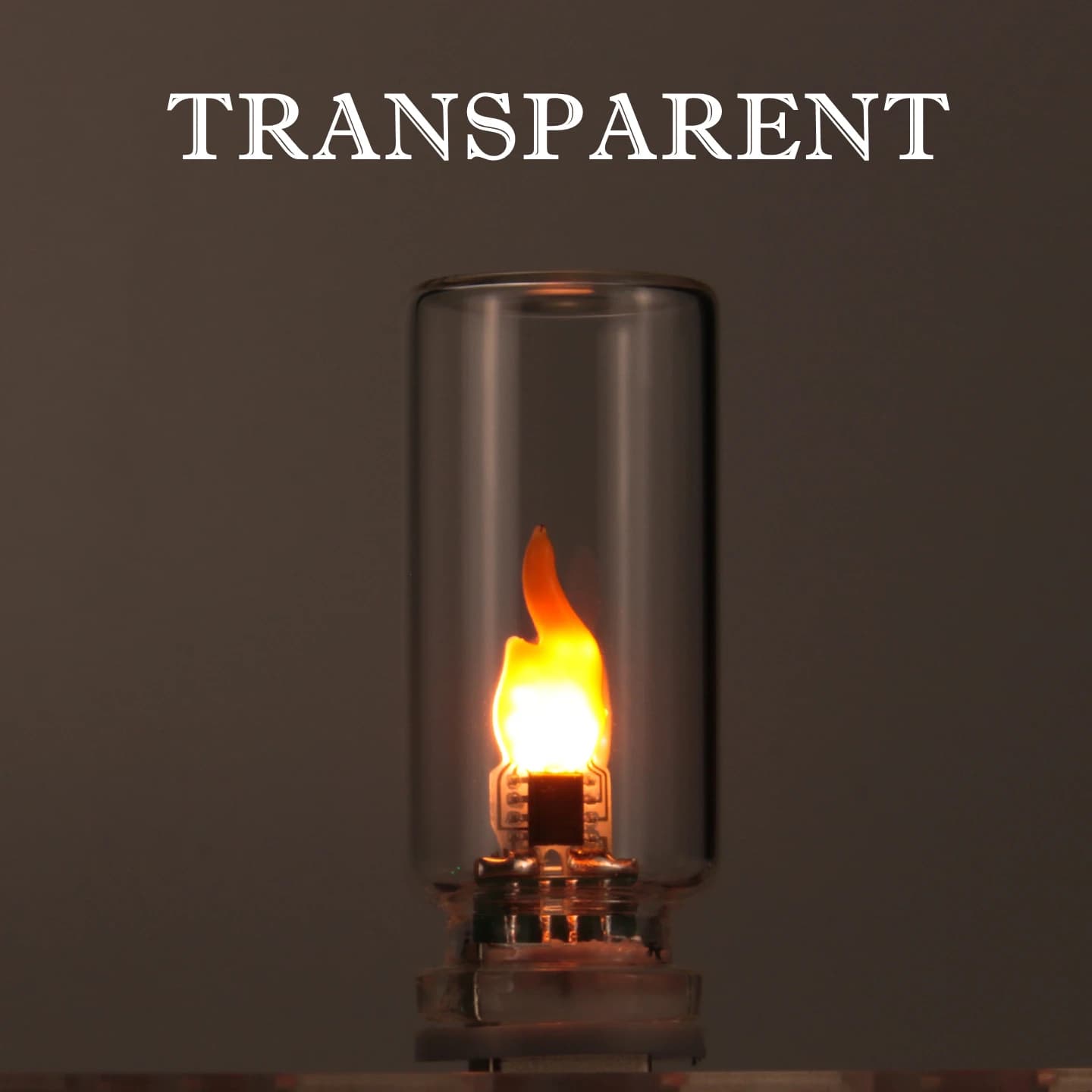 Lampe de nuit LED USB à flamme vacillante en verre dépoli transparent, effet flamme simulée pour voi