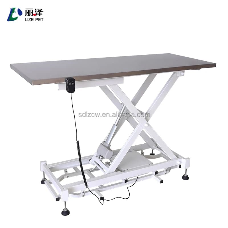 Table d'examen chirurgical électrique pour clinique hospitalière, table d'opération en acier inoxyda