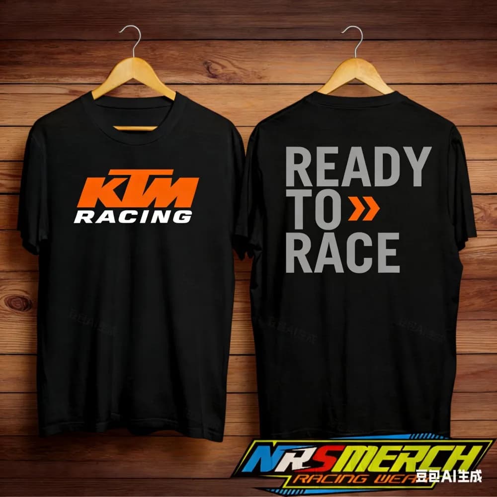 T-shirt de course KTM Ready To Race pour hommes, t-shirt décontracté unisexe, adapté à un usage quot