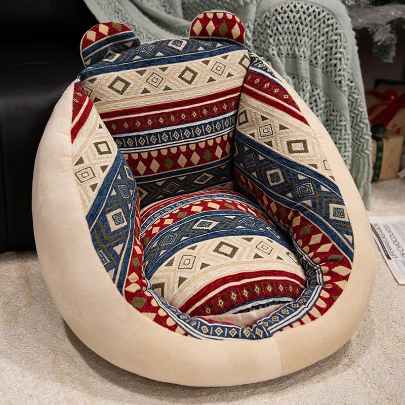 Coussin de dossier imprimé style bohème pour canapé tatami, idéal pour l'automne et l'hiver, pour sa