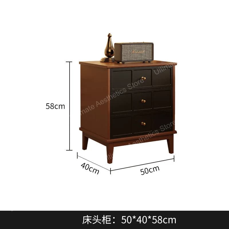 Table de chevet de grande capacité, luxe et raffinement, table de nuit pratique et minimaliste, meub