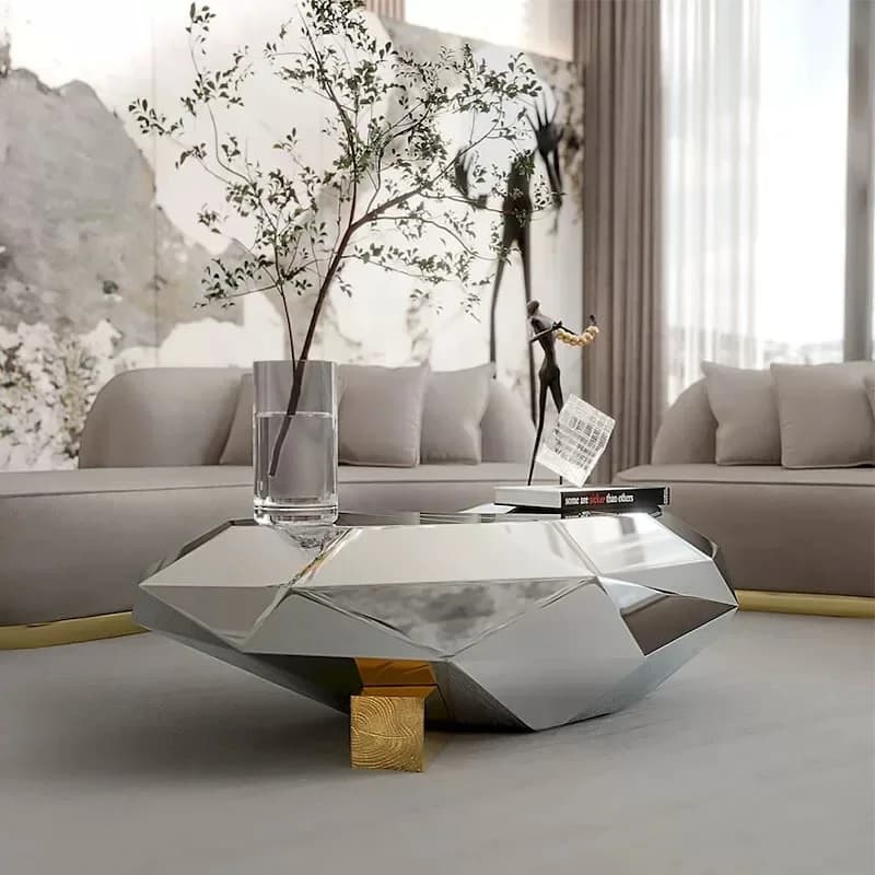 Table basse de luxe moderne, petits livres nordiques de styliste, Table basse industrielle, claire, Simple, bon marché, Meubles en métal, meubles de maison
