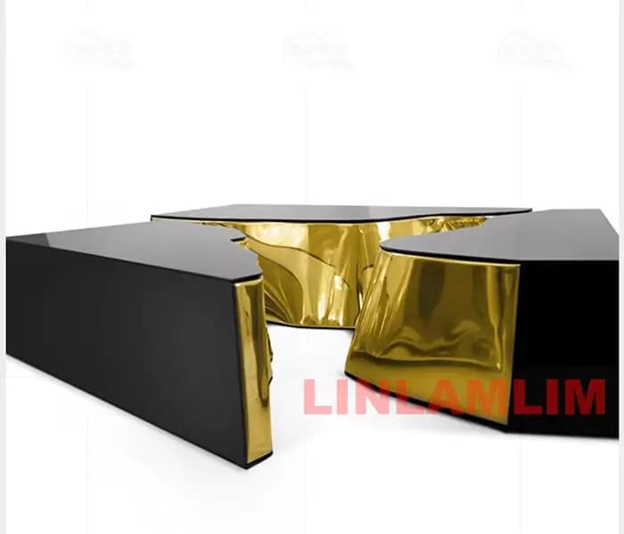 Table basse design haute brillance