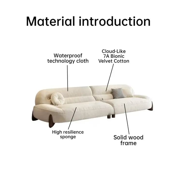 Canapé droit moderne de luxe avec fonction couchage