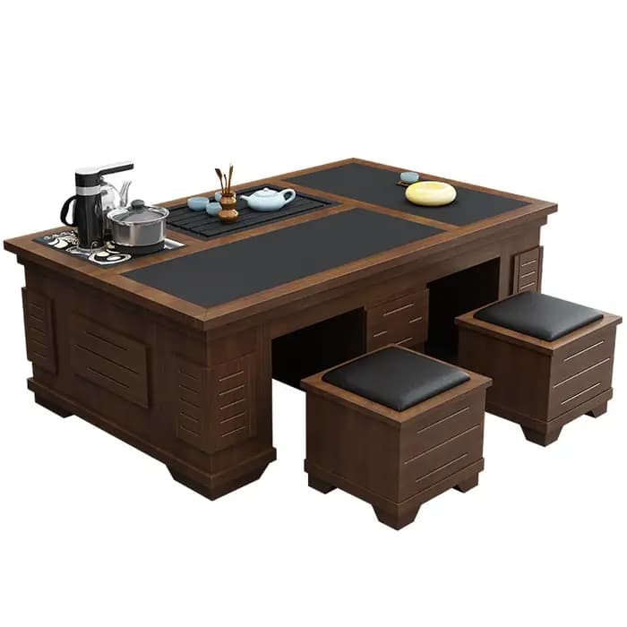 Nouvelle Table basse chinoise en bois massif