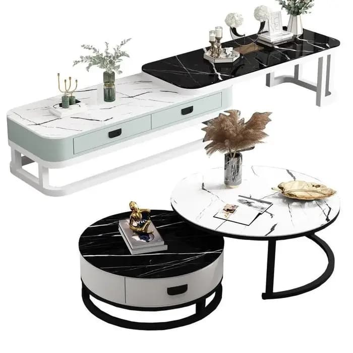 Cadre esthétique Table basse ronde Unique plancher affichage