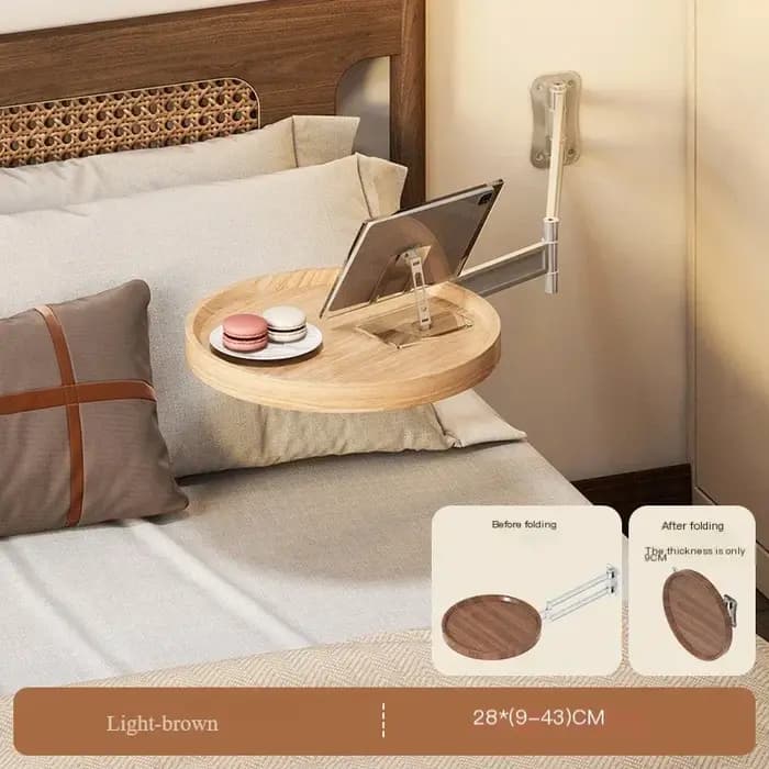 Table murale pliable, armoires de rangement de chevet, étagères flottantes polyvalentes pour chambre