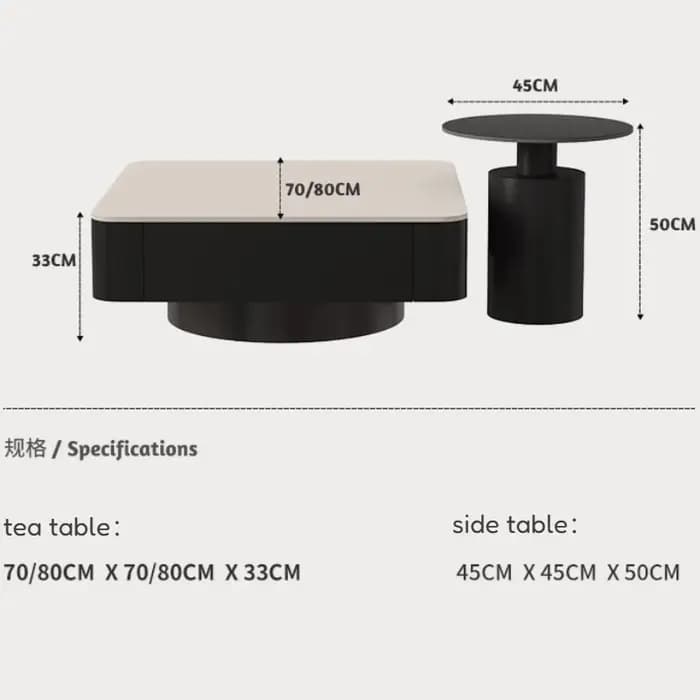 Table basse de salon Bauhaus