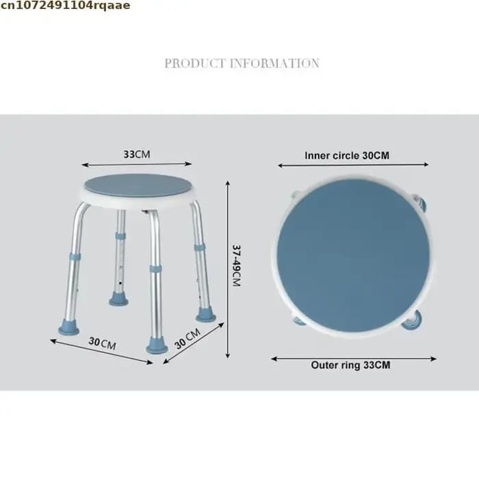 Tabouret de bain multifonction réglable et antidérapant, 6 vitesses, pour enfants âgés, baignoire, d