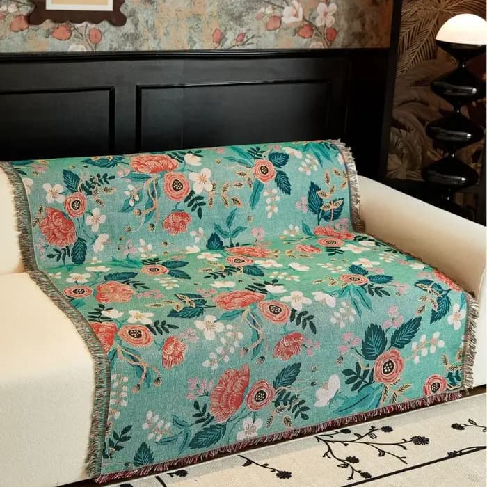 Couverture de canapé américaine rétro, couverture de sieste Premium, Design antidérapant, universell