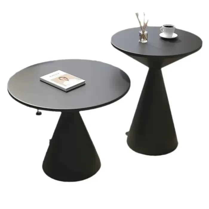 Table basse ronde, Table d'appoint pour salon, petit canapé, buffet, chambre à coucher, hôtel, Table