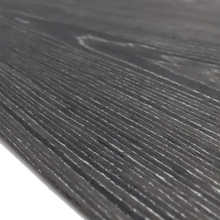 Chêne noir avec placage de bois de Grain argenté, 58x250cm, pour meubles, armoires, décoration de ré