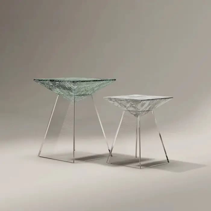 Tables basses en marbre