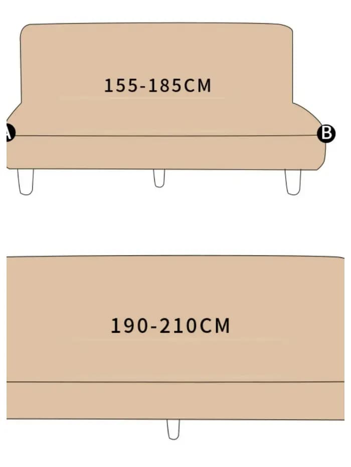 Juste de protection pliable pour canapé-lit