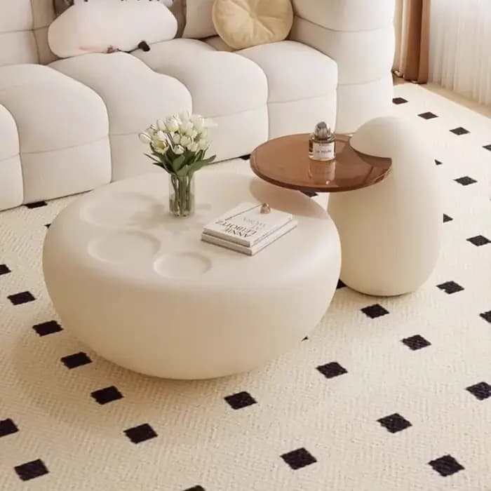 Table basse en forme de patte de chat