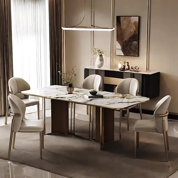 Ensemble de 2 chaises de salle à manger simples et uniques