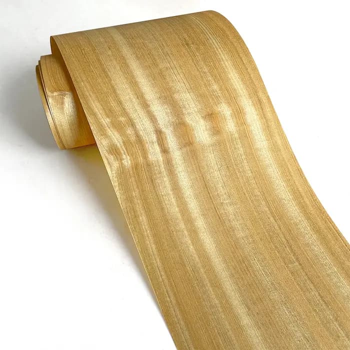 Placage en bois de teck naturel 240x20cm