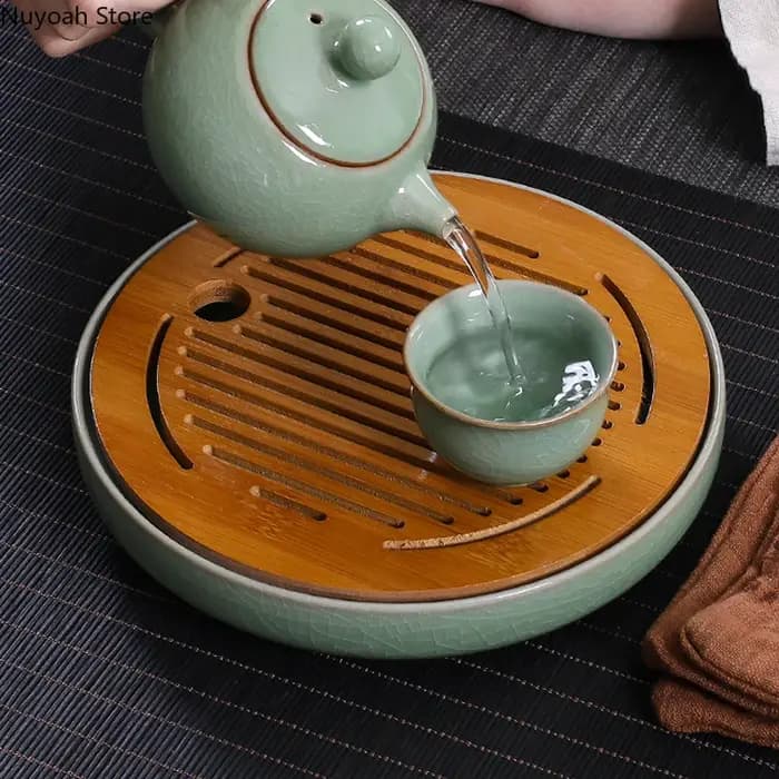 Table à thé ronde en céramique