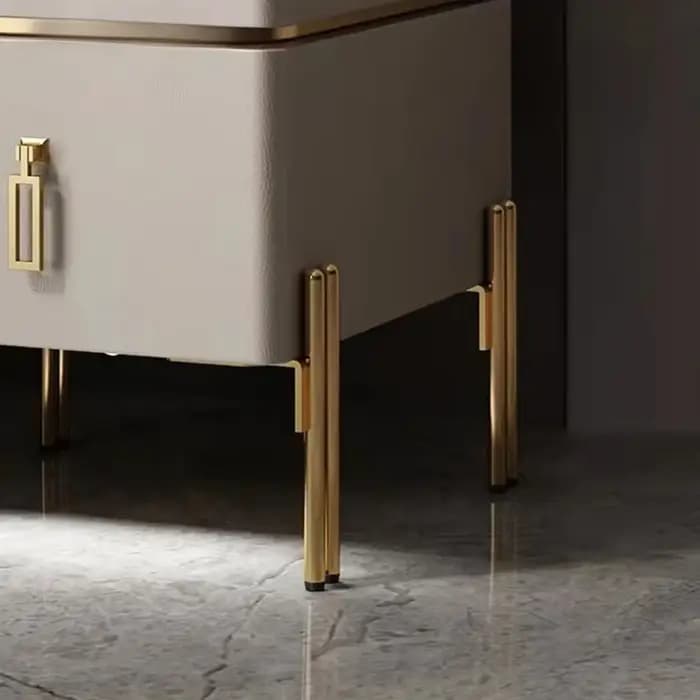 Pieds de meuble modernes en métal à double tube, banc de chevet, accessoires de table de luxe, pieds
