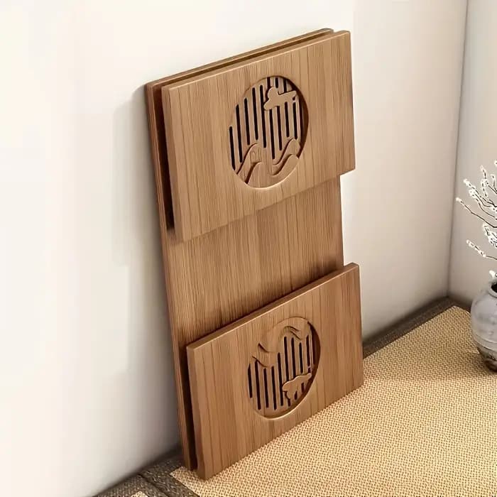 Table pliante polyvalente en bambou – Style japonais