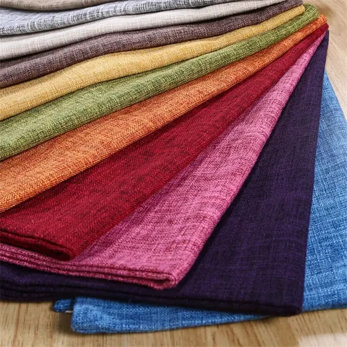 Housse de coussin de canapé en coton et lin de couleur unie 40x40cm/45x45cm
