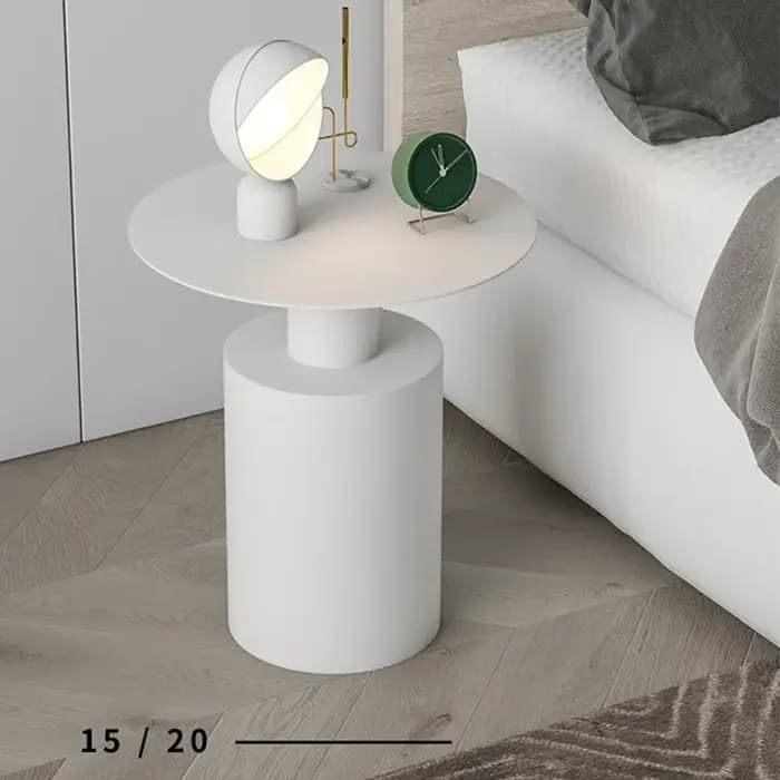 Table de canapé ronde en fer forgé, petite table basse minimaliste, bureau créatif, métal de luxe