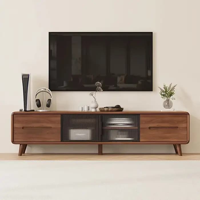 Meubles de télévision rustiques Vintage avec tiroirs