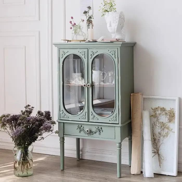 Armoires de salon nordiques du milieu du siècle, Design de beauté, armoires de salon esthétiques cla