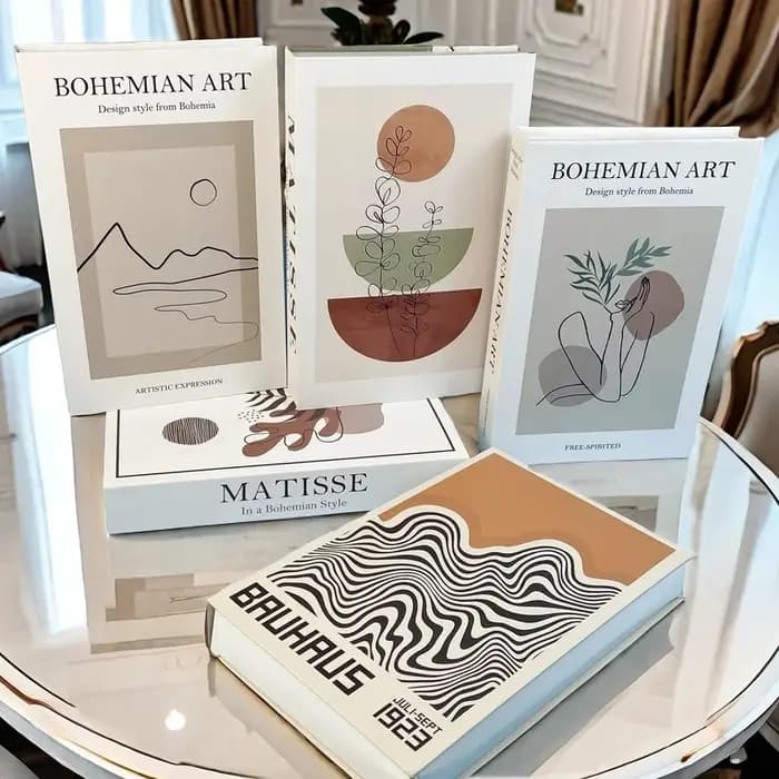 Mode Paris Milan Luxe faux livre livres décoratifs boîte de rangement décoration intérieure de la maison Table basse chambre salon décor