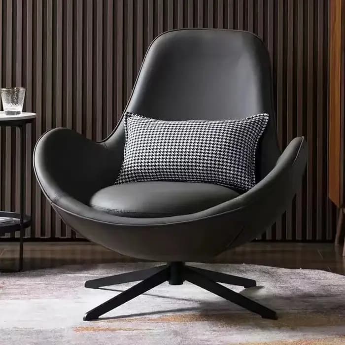 Chaise de canapé nordique à dossier unique pour salon
