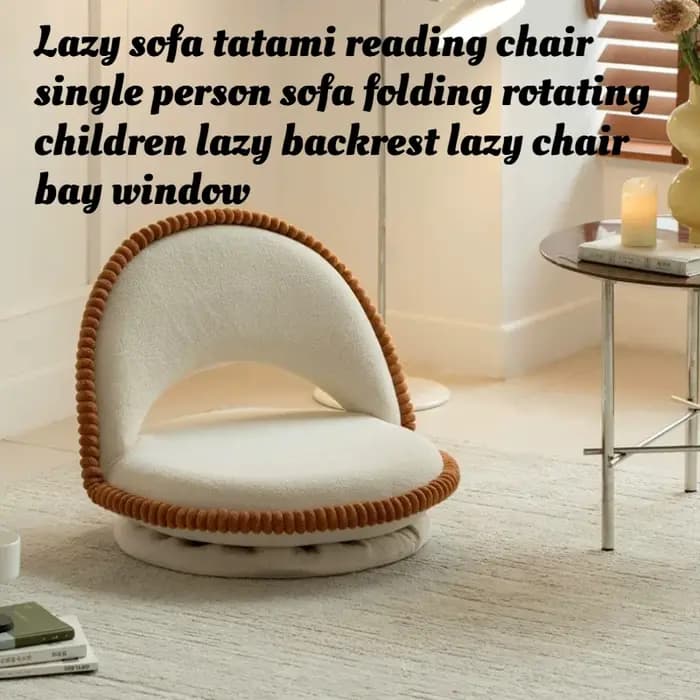 Fauteuil de sol paresseux pliable et pivotant