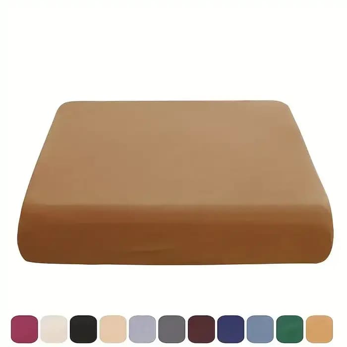 Housse de coussin de canapé extensible, couleur unie, en Spandex, pour salon, animaux domestiques, enfants, protection de meubles, 1/2 pièces