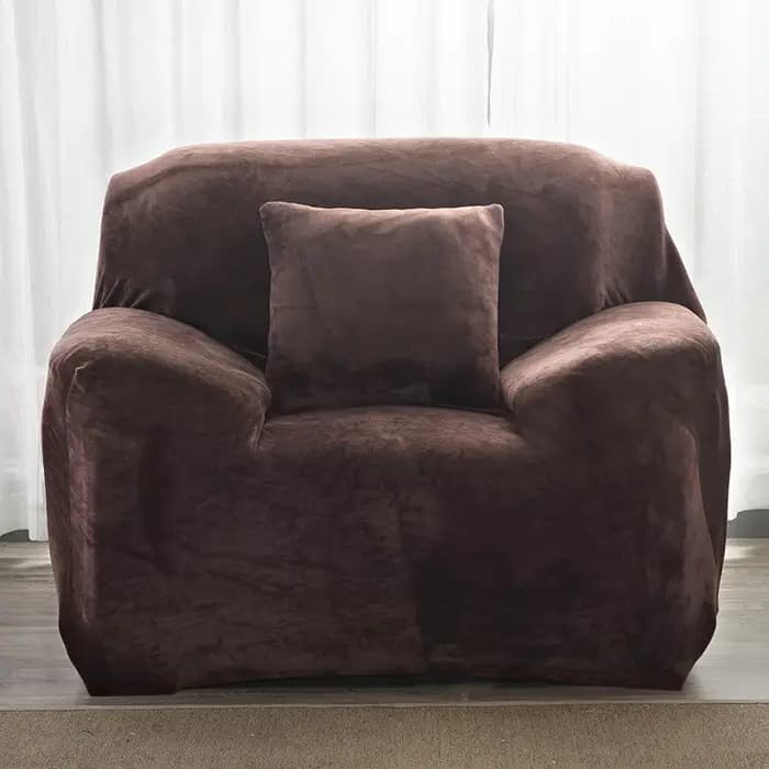 Housse de canapé en tissu peluche épais