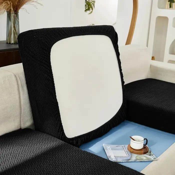 Housse de canapé à carreaux Jacquard pour salon