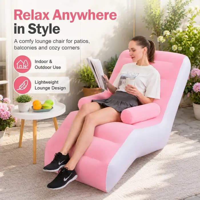 1PC Canapé gonflable en forme de S