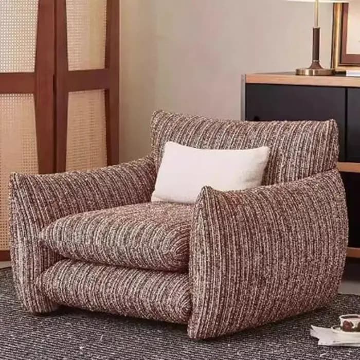 Pouf de salon moderne, canapé de sol individuel pour gaming