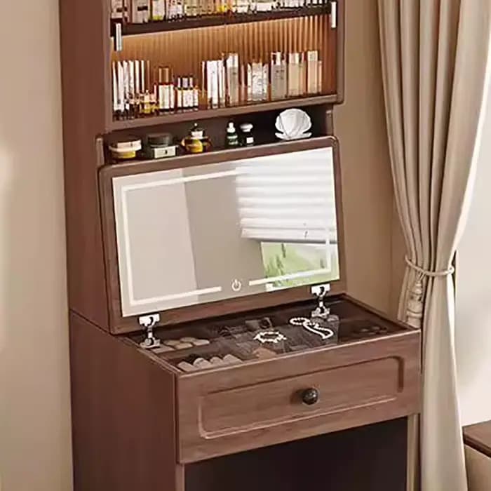 Table De chevet De rangement minimaliste, organisateur De Chambre De luxe français, Table De vanité