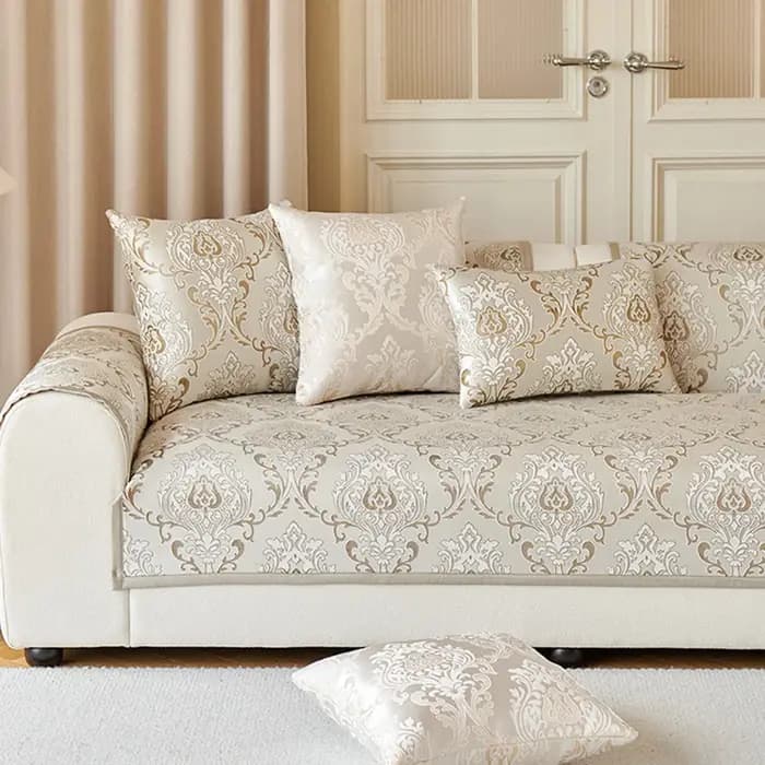 Housse de canapé jacquard exquise antidérapante