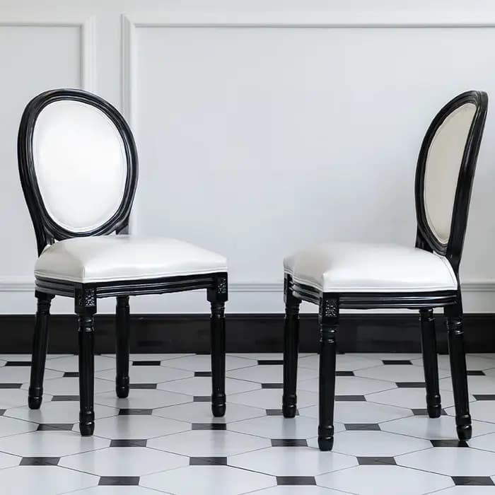 Chaises de salle à manger design imperméables, dossier de luxe, bras de trône, chaise de jeu, meuble