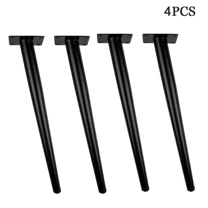 Pieds de canapé de base de table à manger inclinés