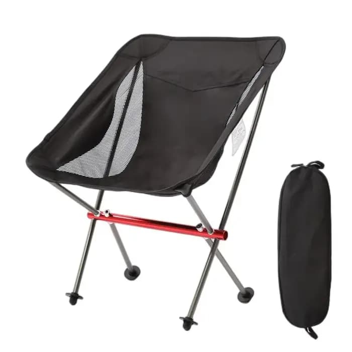 Chaise de Camping pliante Portable, cadre entièrement en aluminium, compacte avec sac de transport,
