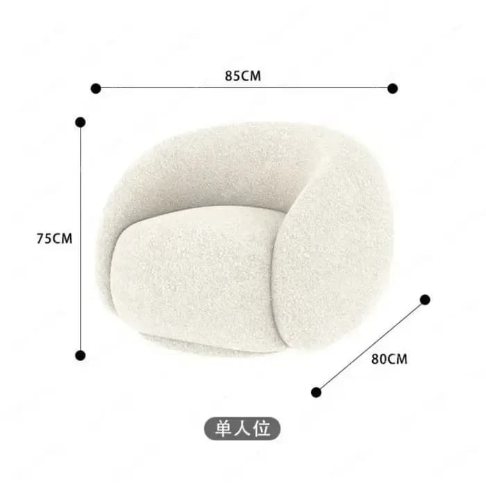 Luxe léger et minimaliste, utilisé pour les canapés individuels, les salons, les fauteuils pivotants ou les chaises de relaxation dans la chambre à coucher.