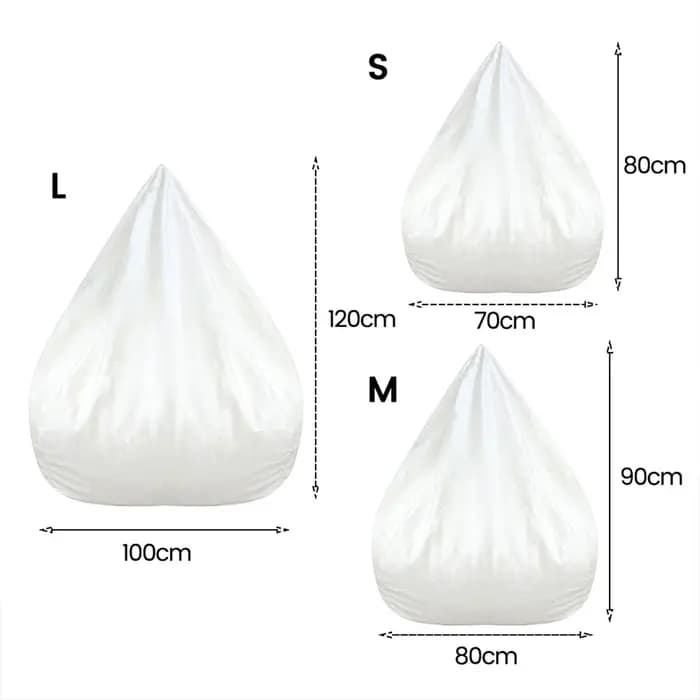 Canapé de remplacement intérieur sans remplissage, doublure intérieure amovible et lavable pour sac