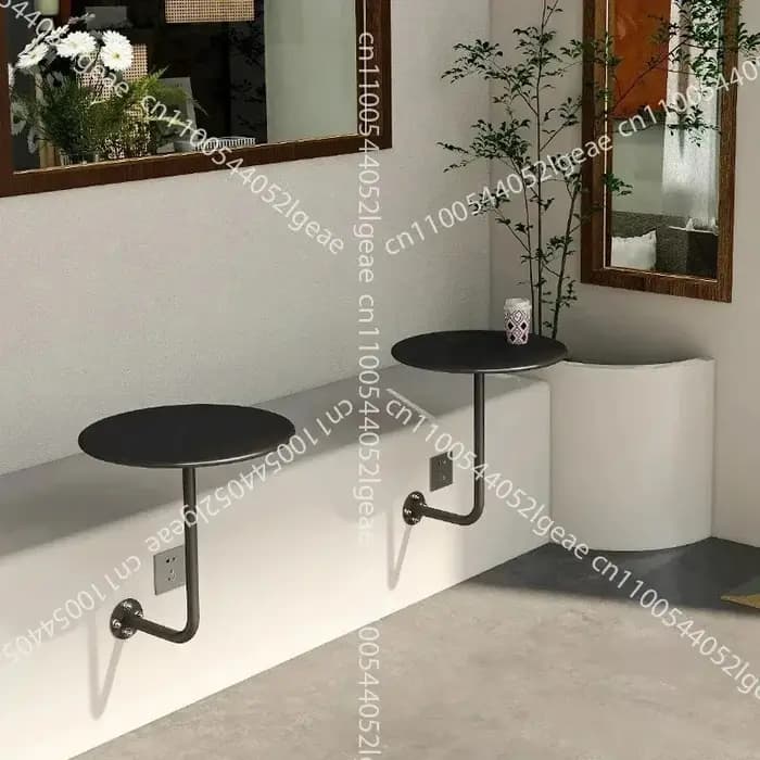 Petite table ronde murale